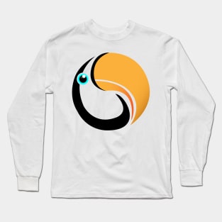 Toucan Ying Yang Style Design Long Sleeve T-Shirt